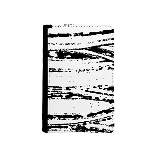 DIYthinker Brushwork Irregular Texture Passport Holder Notecase Burse Wallet Cover Card Purse