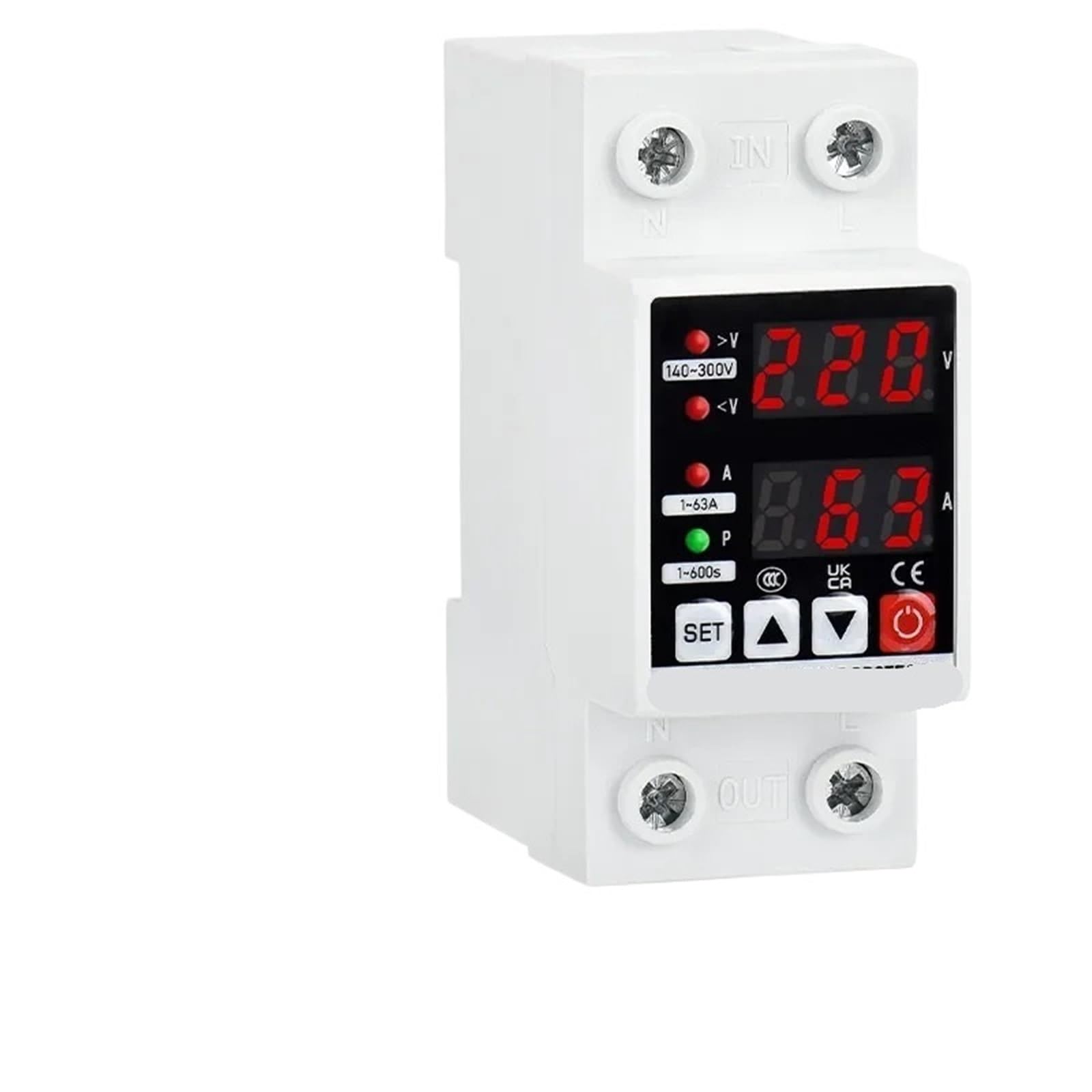 Protecteur de surtension réglable contre les variations de tension secteur AC 220V - 4