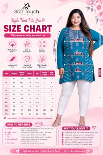 Image of Women Printed Full Sleeve Cotton Tshirt with Side Slits & Pocket | Small - 7XL Size