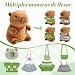 Imagen de 9PCS Capibara Peluche con Ropa Capybara Peluche Juguete Capibara Regalo