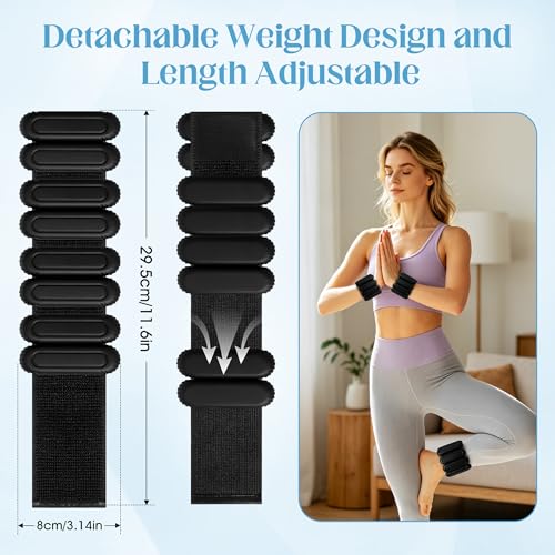 Image of Wrist Weights for Women & Men, 2lb Silicone Wrist Ankle Weights