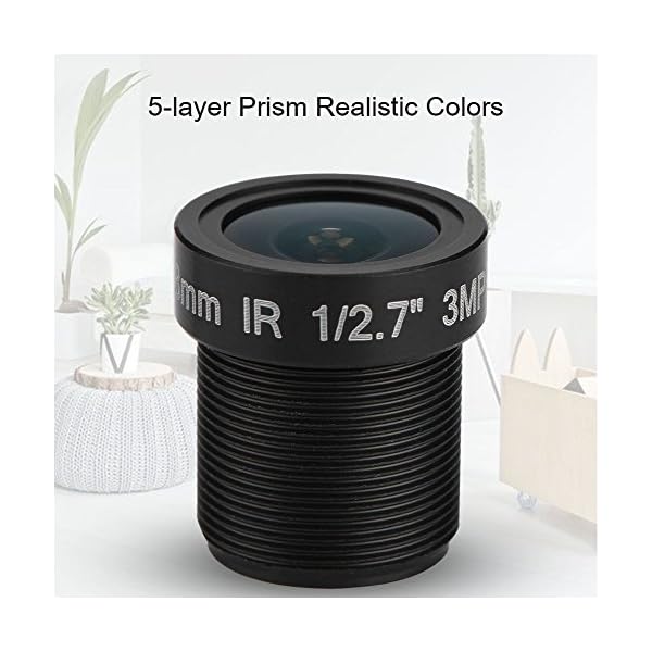 Richer-R 2.8mm CCTV Objektiv, Full Vision 3MP IP Kamera HD 1080P IR-Objektiv Lens Kamera Linse,Mini CCTV Objektiv M12x0… – Bild 4