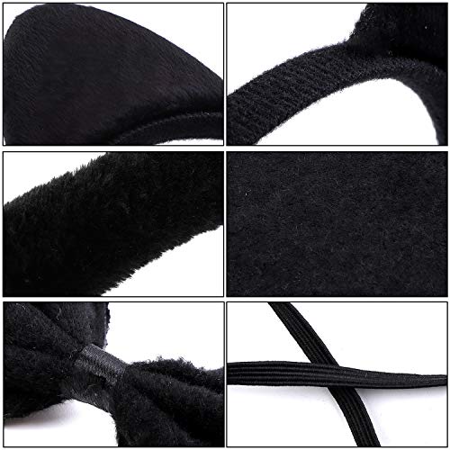 image for URATOT 3 Pieces Cat Ear Headband Bowtie Tail Cat Halloween Set Cosplay