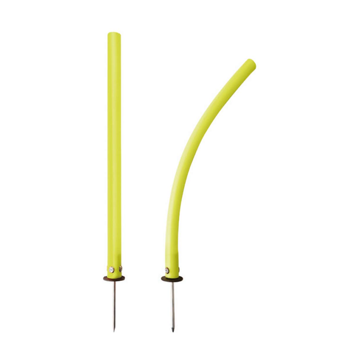 Visiodirect Piquet de Slalom Extra-Souple, Coloris Jaune - Dimensions : 55 cm. Diamètre : 30 mm.
