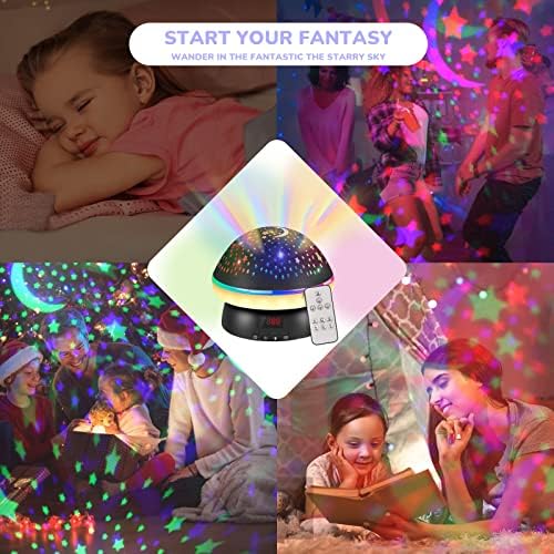 Kids Toys for 2-9 Year Old Boys Girls, Timer Rotation Star Projector Night Light for Age 3-8, Birthday Gifts for 4-10 Year Old Boys Girls, Party Room Decoration Lamp Xmas Stocking Fillers for Age 4-9