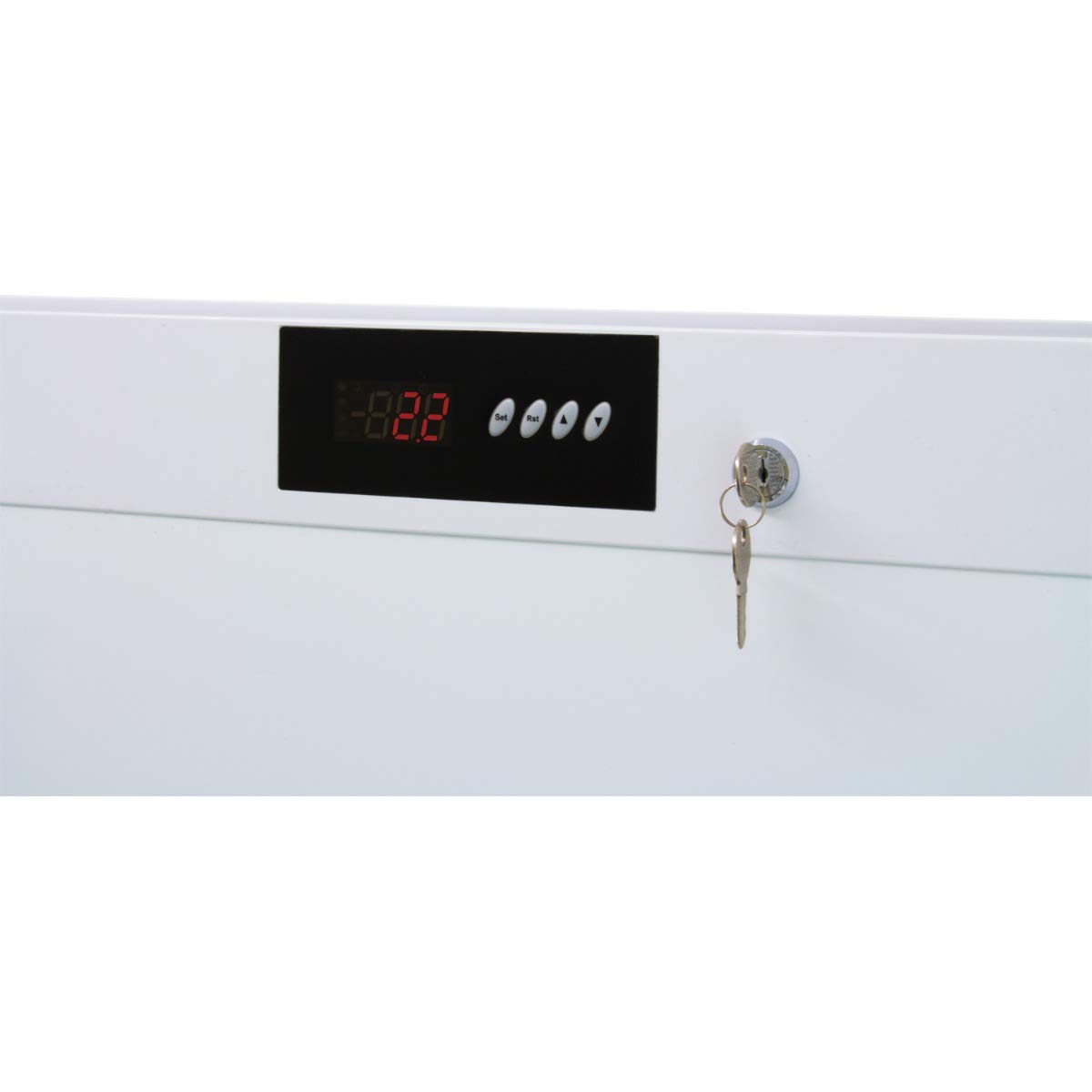 ZORRO Lagertiefkühlschrank ECO 600 Liter F - weiß Gastro Tiefkühlschrank mit Volltüre - R600A - Digitales Thermostat