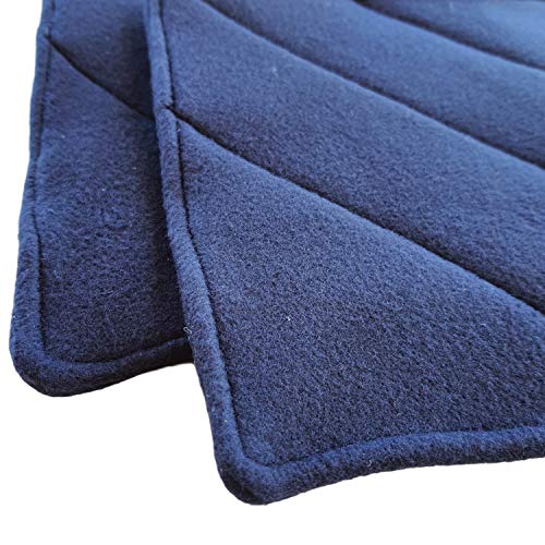 Cushystore Navy Blue Pot Holders Oven Pads Soft Fabric For Cooking Kitchen 7.75", 2 Pack #TOP3