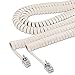 Softalk 42265 Coiled Phone Cord Plug/Plug 25 ft. Ivory