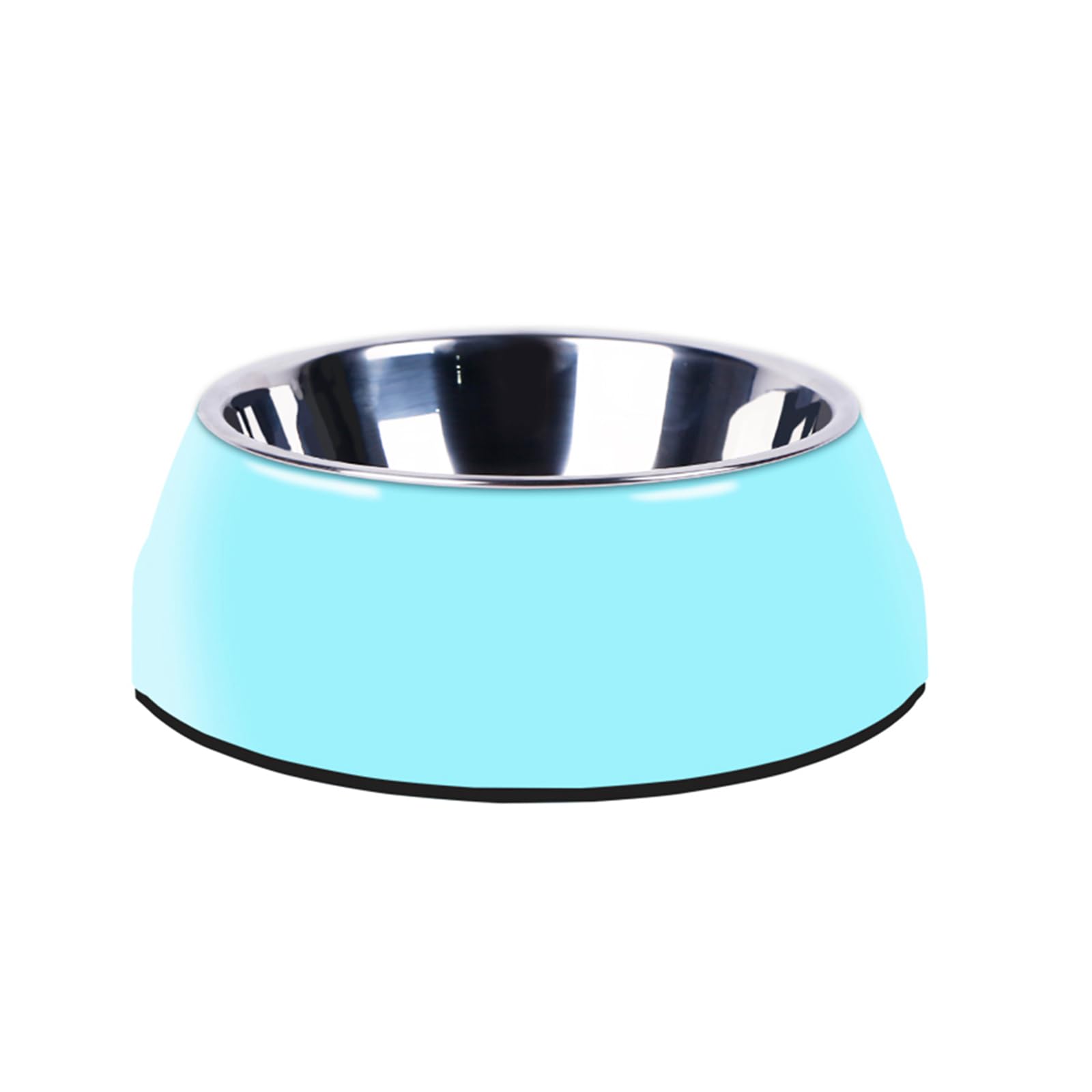 Pet Bowls Stainless Steel Dog Cat Pet Bowl Universal Pet Water and Food Bowls 4 Sizes and 6 Colors Available (Blue, S)