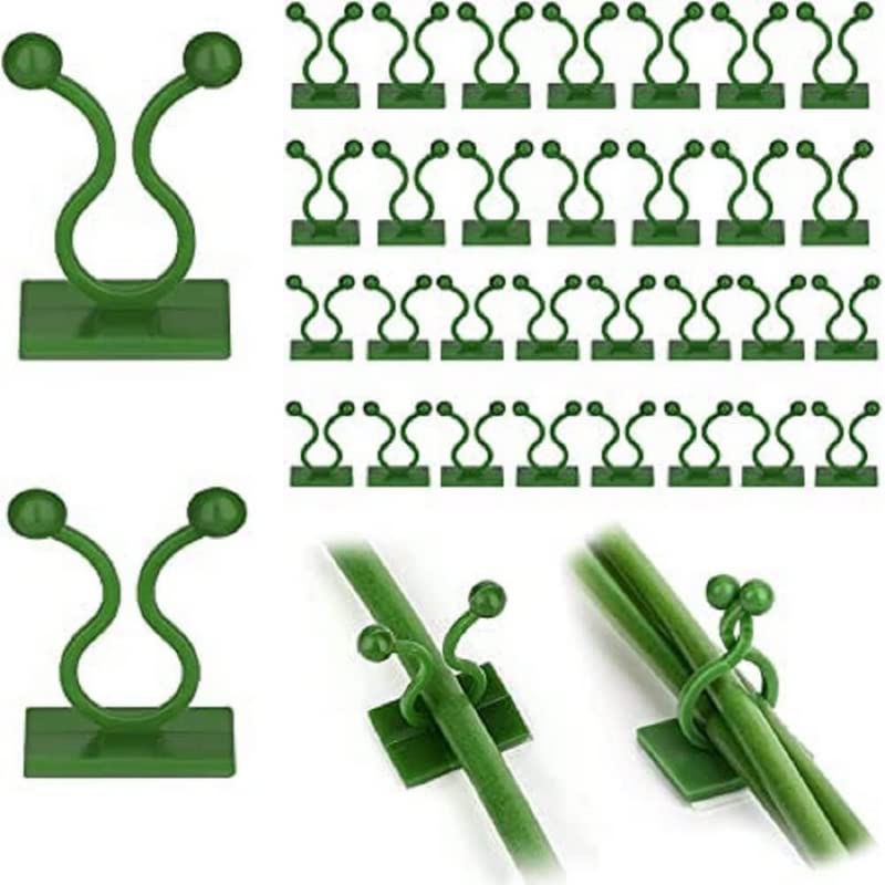 Beeya Gardening® 60 Pcs Plant Wall Climbing Fixing Clips for Hanging Plants | Plant Support Garden Clip, 60 Pieces Durable Plastic Wire Holding Set (Green Color) Easy to Set (B0BPN4N4D5) Amazon Price History, Amazon Price Tracker
