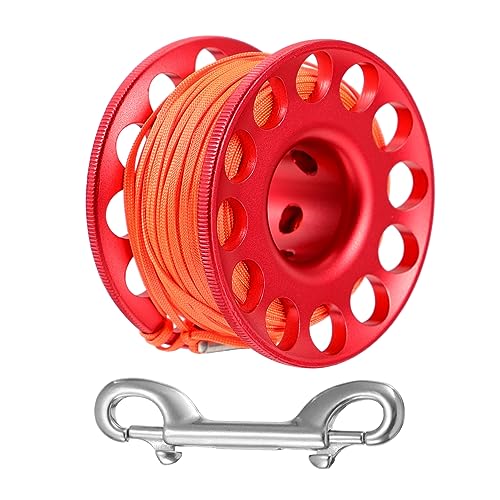 Mipcase Water Diving Spool Reel Anti-Winder Aluminum Construction for Divers' Safety and Efficiency