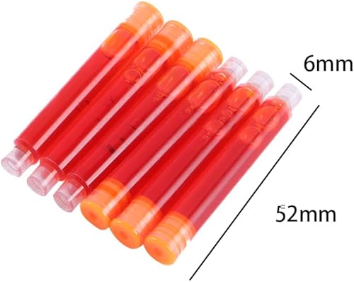 Miniatura 2 de 10 cartuchos de tinta para pluma estilográfica, repuesto para pluma estilográfica, para caligrafía de 0.102 in0.134 in de diámetro (negro, 0.102 in)