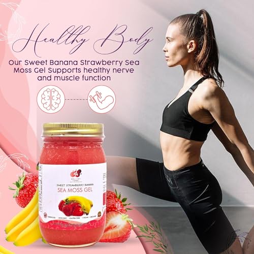image for Healthy Herbs Sea Moss Gel (Sweet Strawberry Banana) Wildcrafted from 
