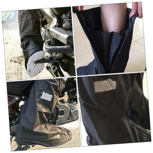 Cubrezapatos impermeables unisex para lluvia, antideslizantes y reforzados, para ciclismo, motocicleta y actividades al aire libre miniatura 4