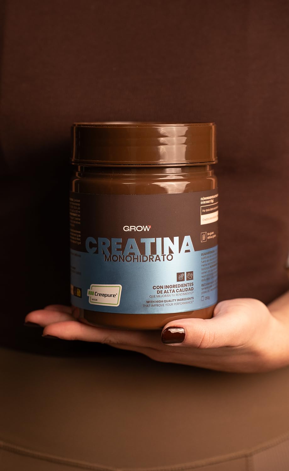 Grow Wellness Lote Proteína Aislada Chocolate y Pistacho 1 kg + Creatina Monohidrato Creapure 250 g | Whey Isolate CFM y Creatina Neutra