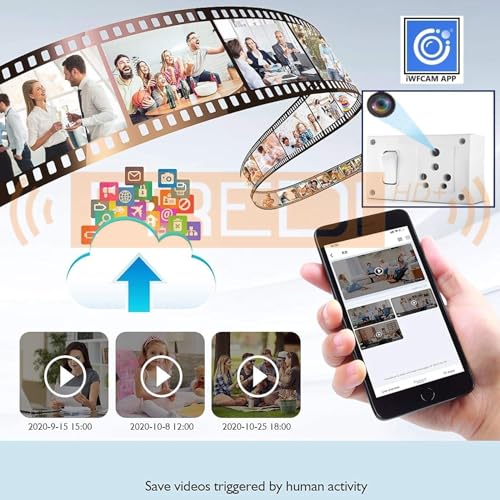 Image of FREDI HD PLUS WiFi Hidden Camera Switch Socket 1080P | Home Security Camera with Mobile Live View App | 32GB Storage Support | Loop Recording | 24x7 AC Powered Indoor Camera