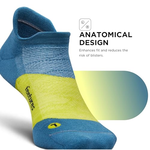 Image of Feetures Merino 10 Max Cushion No Show Tab Ankle Socks - Wool Socks for Women & Men - (1 Pair)