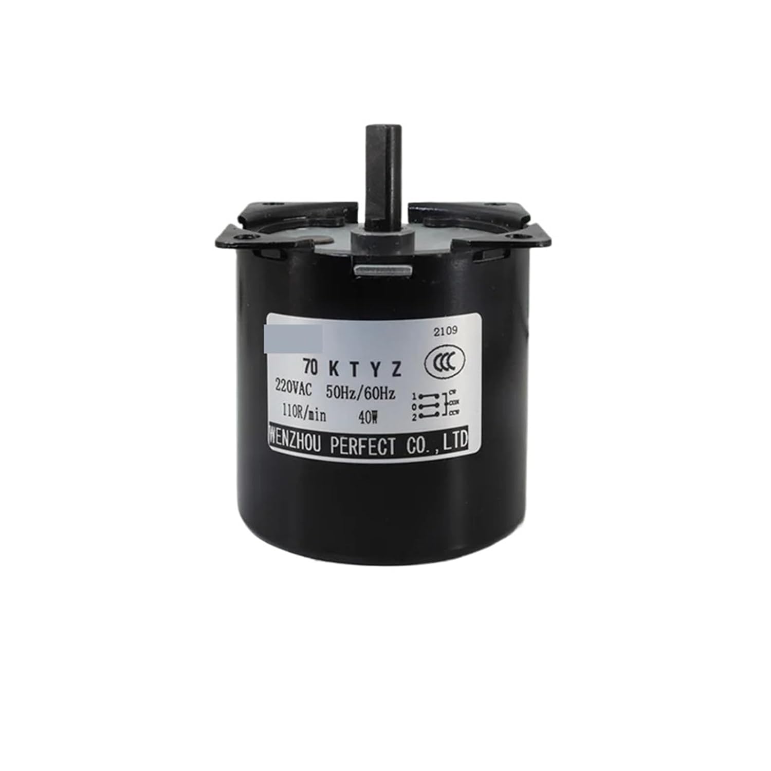 160KG 70KTYZ 40W AC220V AC Permanent Magnet Synchronous Motor CW/CCW Low Speed Motor 2.5/5/10/15/20/30/50/60/80/110rpm(10rpm 48KGF.CM)