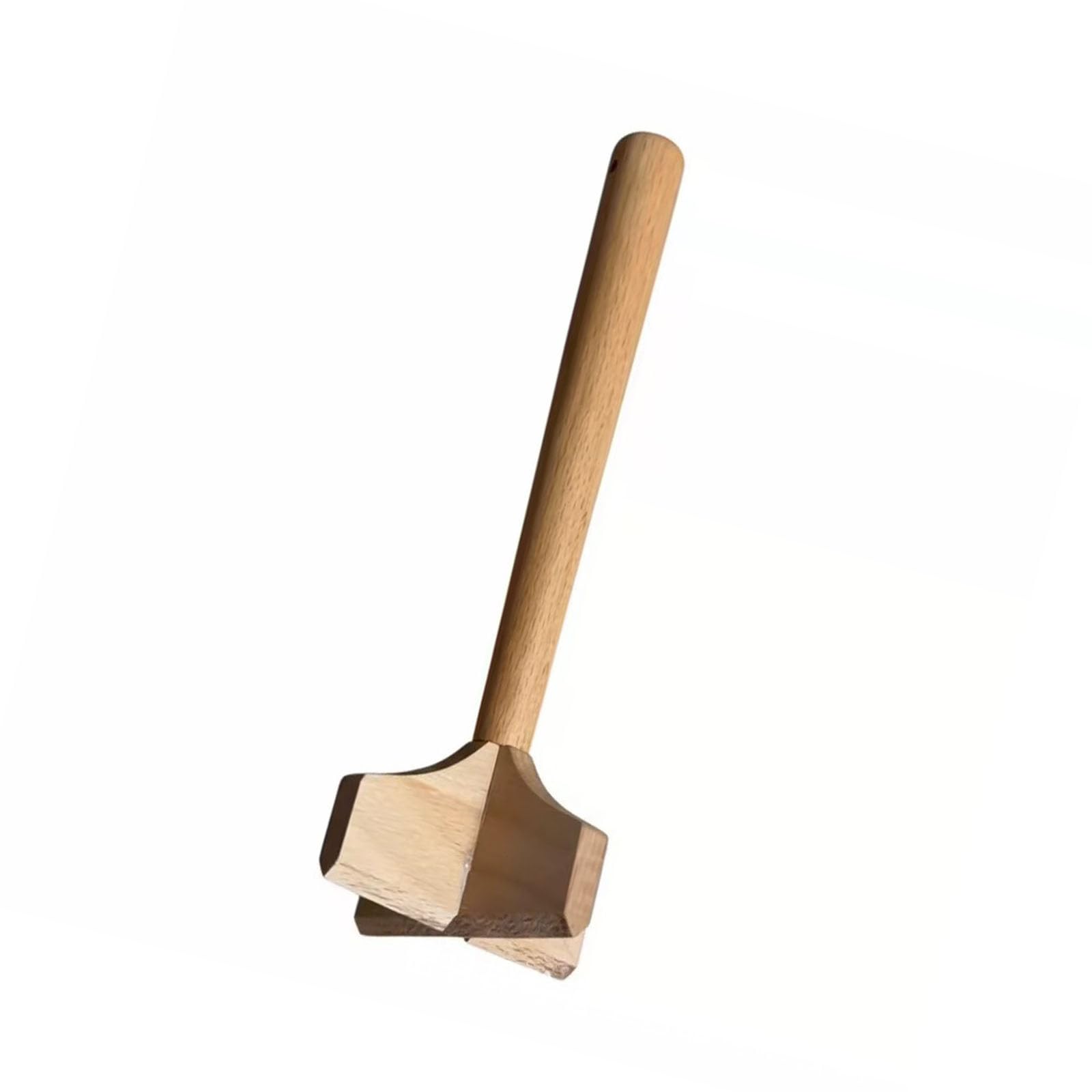 MURYE Wooden Meat Choppers, 4 Tip Ground Beef Smasher Hamburger Smasher Tool, Potato Masher Utensils Ground Meat Choppers Beef Tool