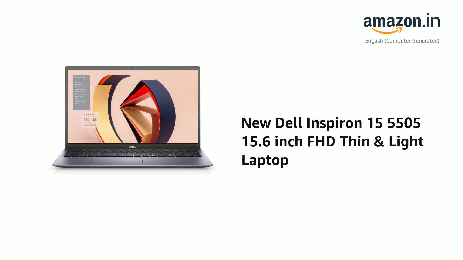 Dell Inspiron New 15 5505 15.6 inches FHD Thin & Light Laptop
