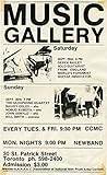 Original flyer for two performances at the Music Gallery by Derek Bailey and The Saxophone Quartet, 1984