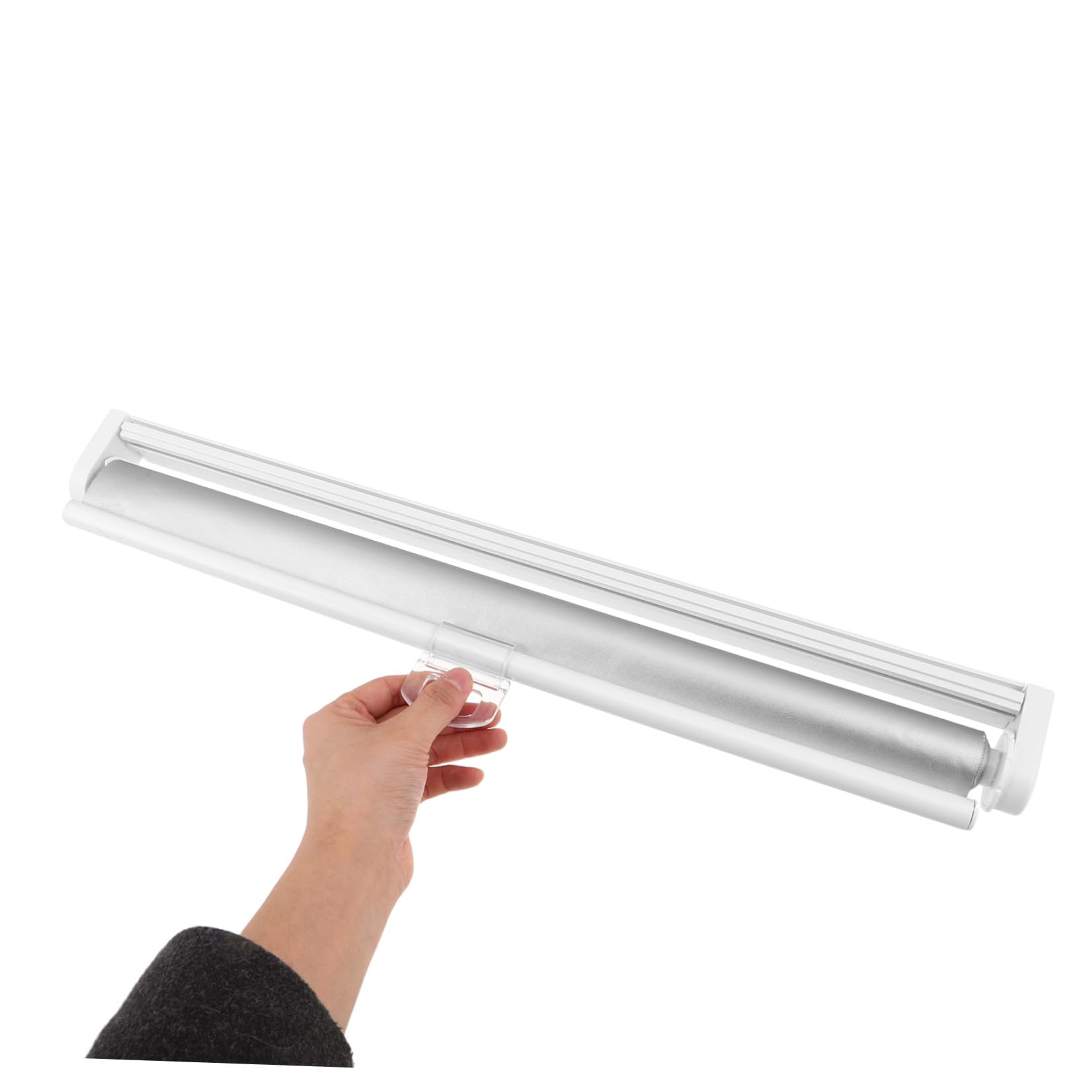 ABOOFAN Tenda Rullo Oscurante senza Fili, Tenda Rullo Isolante Termica Bianca in Poliestere e Metallo, Protezione Uv, per Finestre e Porte, Casa e Soggiorno, e Animali Domestici