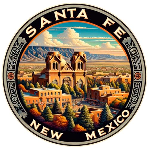 Imán decorativo Souvenir Santa Fe New Mexico 4 pulgadas miniatura 1