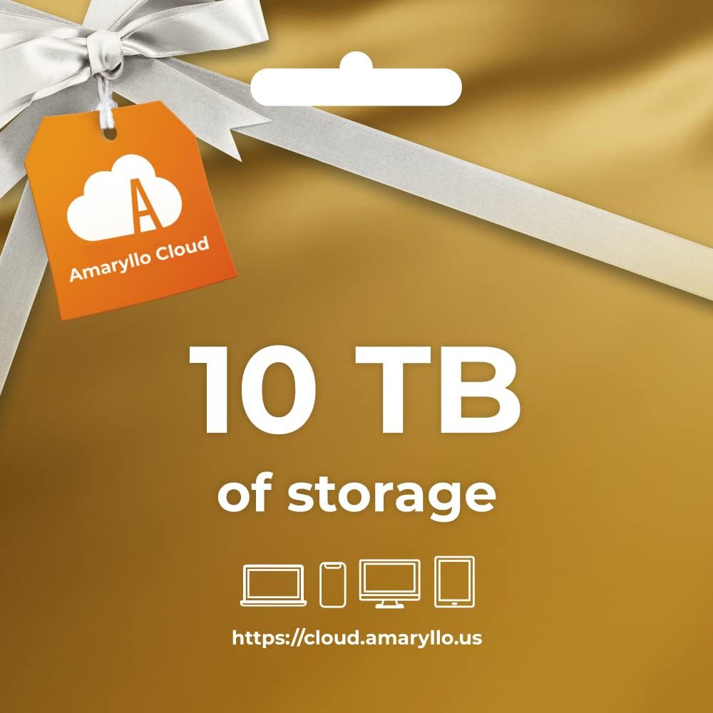 Cloud Storage 10TB Prepaid Card Annual