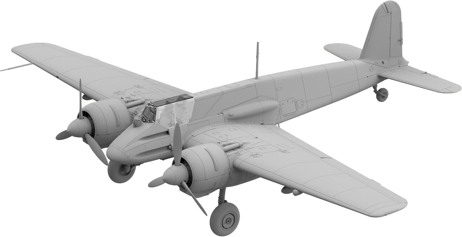 TAKOM 48001 Henschel Hs 129 B-2 Ground Attack Aircraft & Interior 1:48 Model Kit