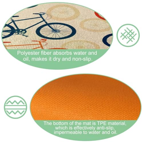 Alfombra de cocina lavable VAPOKF para eliminar la humedad del suelo 6