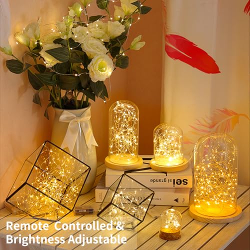 GDEALER 4 Pack 16.4 Feet 50 LED Fairy Lights, Battery-Operated, Warm White by GDEALER - Used condition - Image 2