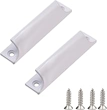 Pack of 2 Balcony Door Handles, Outdoor Metal, Aluminium Alloy Handle with Screws, Sliding Door Handle, Patio Door Handle, Cabinet Drawer Handle, Kitchen Door Handles for Windows, Balcony Doors, Sliding Doors, Drawers