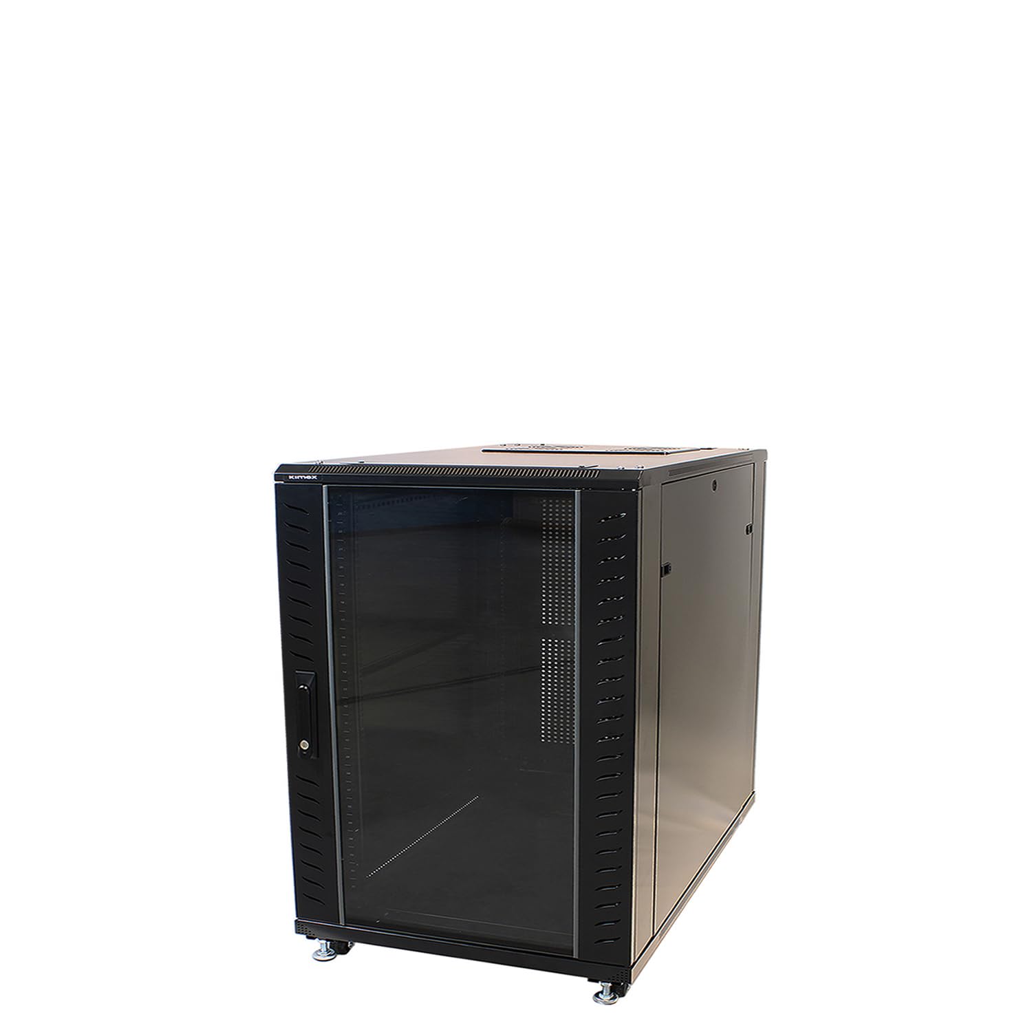 KIMEX - Baie de Brassage 19" 15U 600x800mm (Largeur x Profondeur) - Rack Serveur Informatique au Sol - Armoire Réseau 19 Pouces - Charge Max 800 kg - Ref 112-​6815K