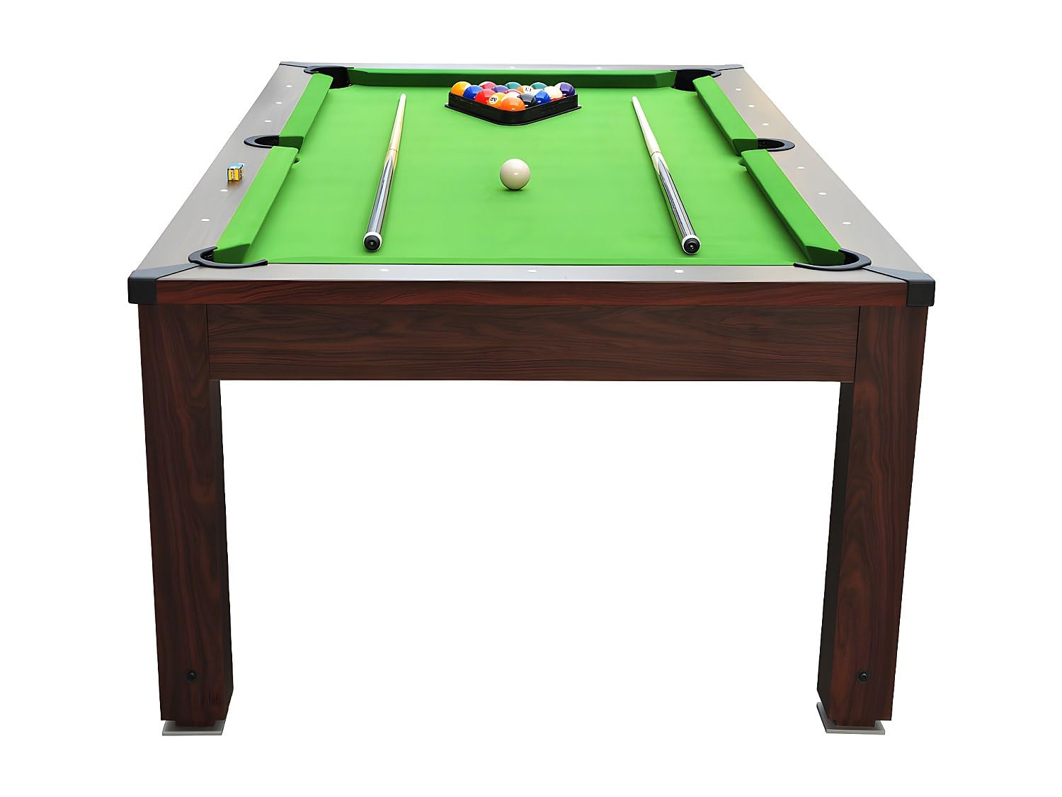 Vente-unique - Table Transformable - Billard IMPERIALE - Hauteur Ajustable - 207 x 114 x 79 cm