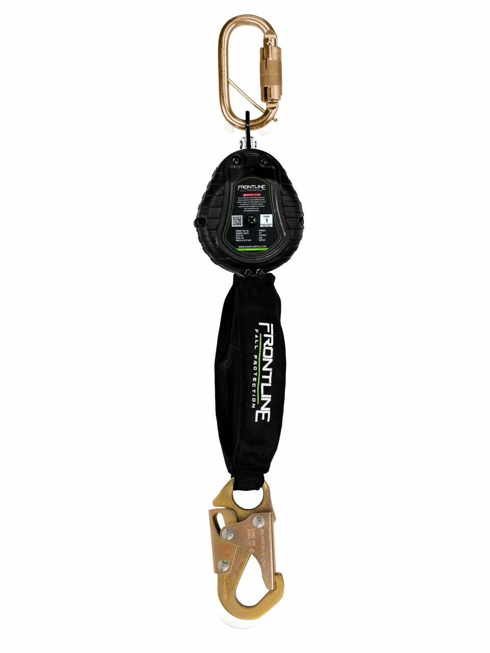 Frontline RPW061S 6' Web SRL with Steel Snap Hook | Pocket-Sized Design | Lightweight & Durable | High-Strength Webbing | Quick-Action Braking | 310 lbs Capacity | ANSI & OSHA Compliant