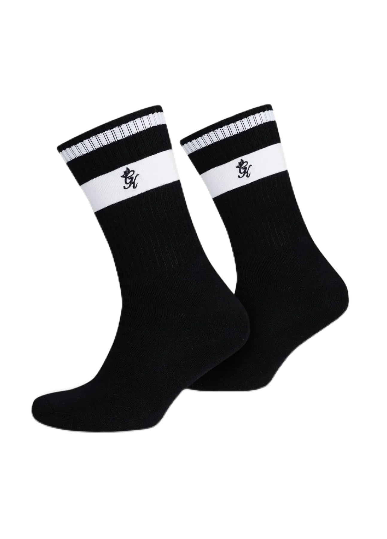 Gym King Unisex Black Ryu Socks (2Pk) By