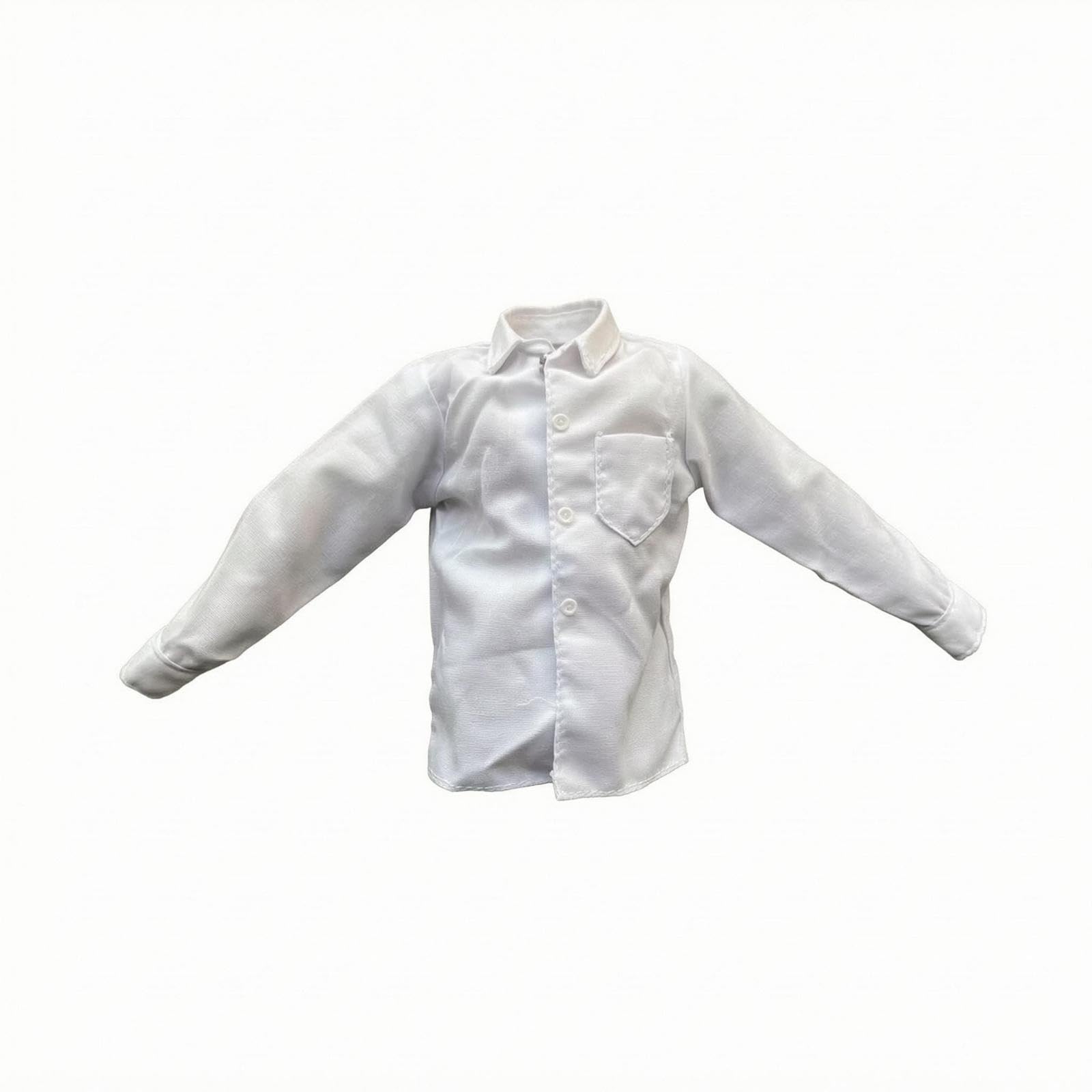 1/6 Scale Doll Shirt Pointed Collared Button-up Doll Shirt Long Sleeves-image-43