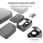 LEVEL8 4 Set Packing Cubes Travel Luggage Packing Organizers - Grey - Image 3