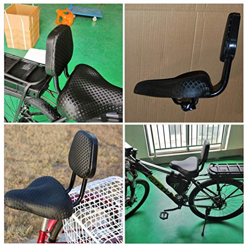 BESPORTBLE Encosto Do Assento Da Bicicleta Sela de Couro Acolchoada À Prova D' Água Da Bicicleta Se