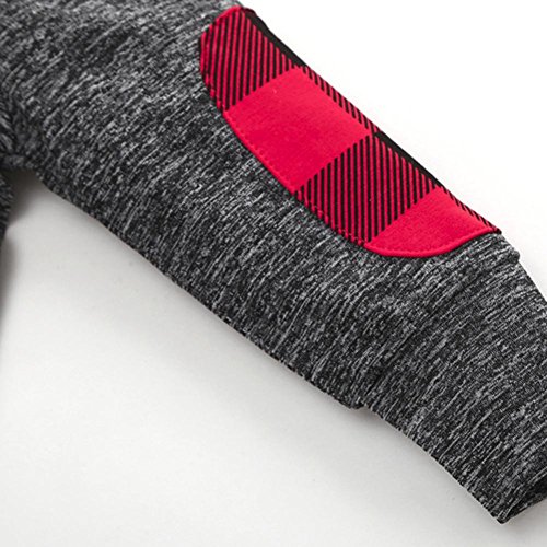 Konfa Toddler Baby Boys Girls Stylish Plaid Hooded Sweatshirt Coat,Suitable For 0-3 Years Old,Winter Warm Jackets Thick Cloak Tops (Gray, 12-18 Months) #TOP4