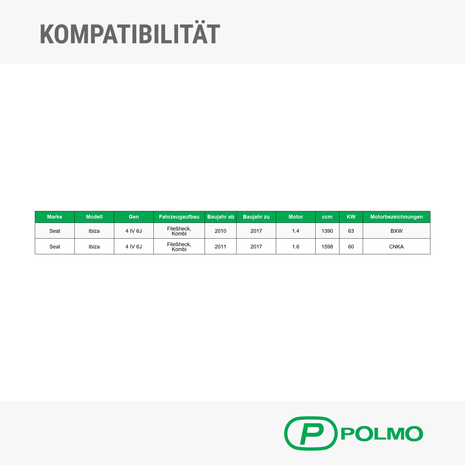 POLMOstrow Auspuff für Seat Ibiza 4 IV 6J 2010-2017 | Mitteltopf, Motoren: 1.4 - 1.6 | Fließheck, Kombi