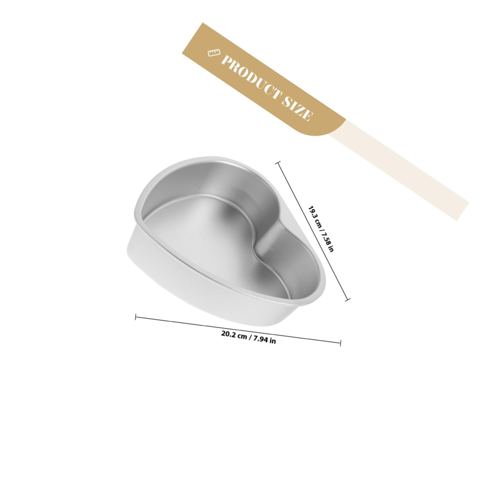 Molde Creativo para Pasteles Forma de Corazón, de Aleación de Aluminio, Fácil de Desmoldar, Adecuado para Reuniones Familiares y Principiantes en Repostería