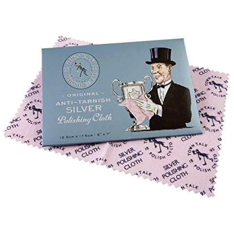 Town Talk Original Anti-Tarnish Silver Polishing Cloth - 5" x 7" Cover