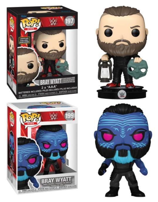Amazon.com: Funko Pop! WWE Bray Wyatt Vinyl Figures Set of 2, #197