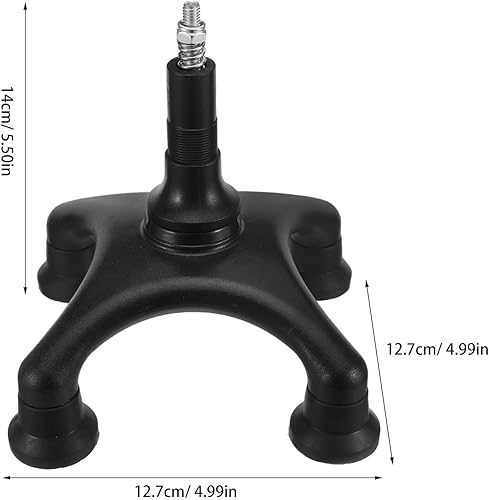 Miniatura 2 de Generic Reemplazo de punta de bastón cuádruple, almohadillas antideslizantes para pies de muletas de base de cuatro puntos, puntas estables para