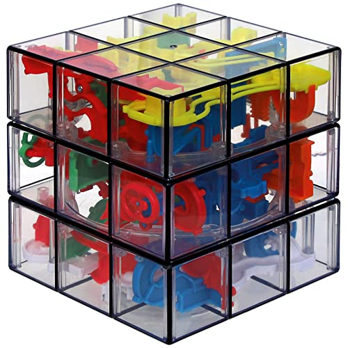 PERPLEXUS – LABYRINTHE JUNIOR ET RUBIK'S CUBE – Jeu de Casse-Tête Perplexus Rubik's 3x3 – Jouet Hybride Labyrinthe 3D et Rubik's Cube avec Bille – 6055892 – Jouet Enfant 8 Ans et +