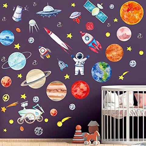Outer Space Wall Stickers for Kids Cover