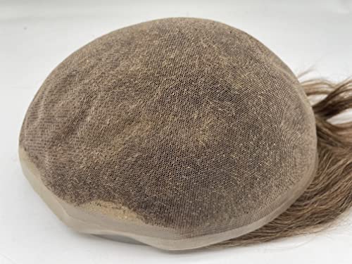 Foto von N.L.W. Echthaar Toupet für Männer, Vollspitzen Haarsystem für Männer Europäische Herren Toupet Echthaar 10 x 8