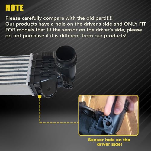 SecosAutoparts Aluminum 1.5L Engine Intercooler Turbo Cooler, Fit for Chevrolet Equinox 2018-2022, Fit for GMC Terrain 2018-2022, Replace# GM3012116 84454110 - Image 4