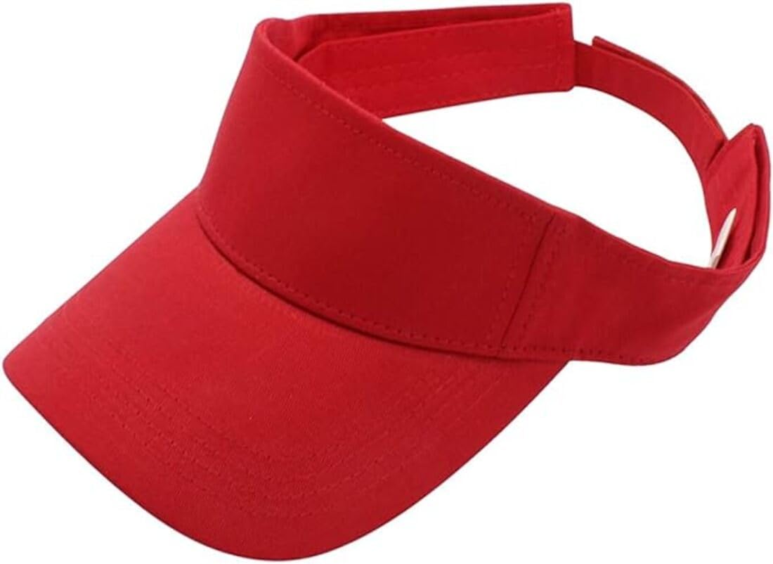 Amazon Brand - Nora Nico Unisex Cotton Stylish Adjustable Sun Visor, Sun UV Protection Cap